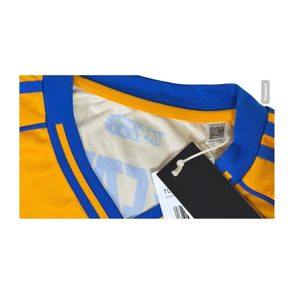 Adidas Tigres UANL 2024-2025 Home Soccer Jersey Mens XL IT8632 - Picture 4 of 6